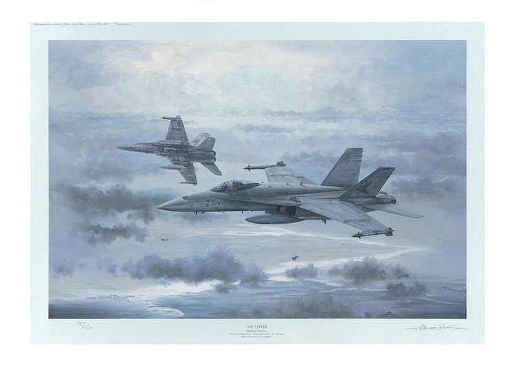 McDonnell Douglas F/A-18 Hornet. TOP COVER PRINT