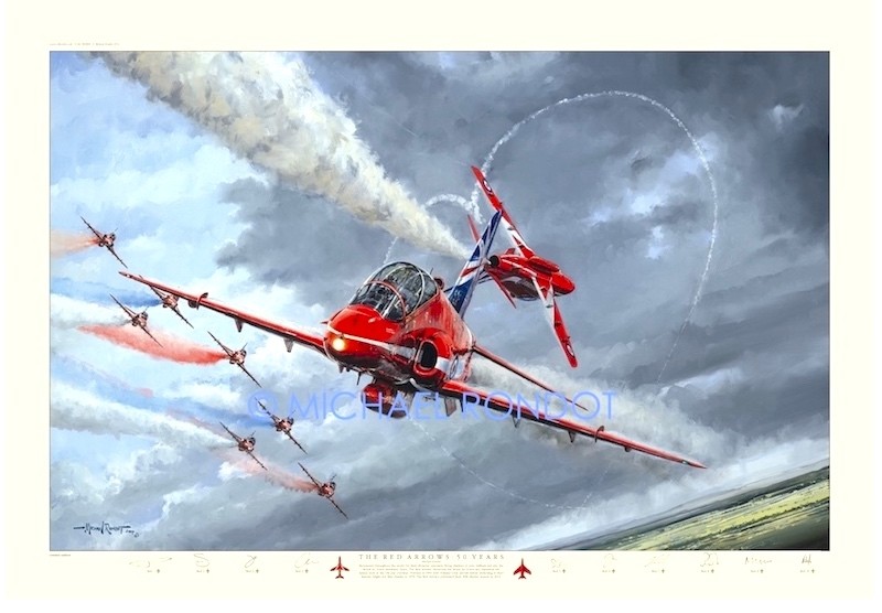 The Red Arrows Print For Sale