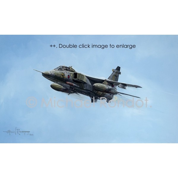 Low Flyby Jaguar Aviation Art Collectair